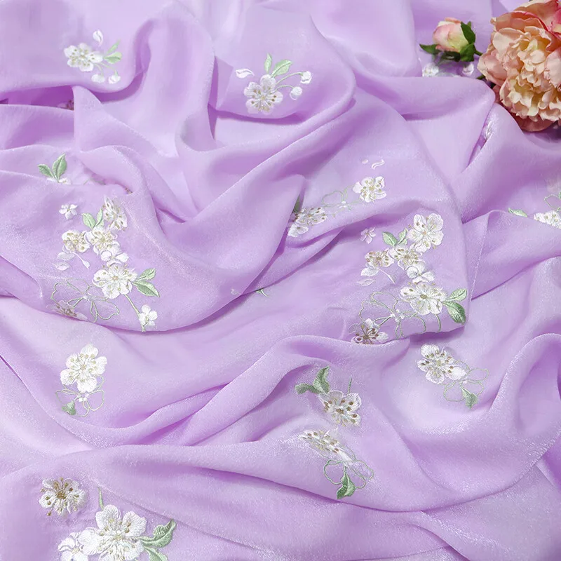 1M Kain Bunga Pir Bordir Kain  - Sewing Batik Fabric ulasan dan harga