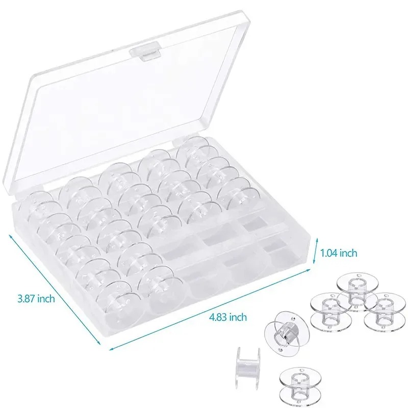 25pcs Set Bobbin Benang Bawah  - Textile Sewing Machine ulasan dan harga