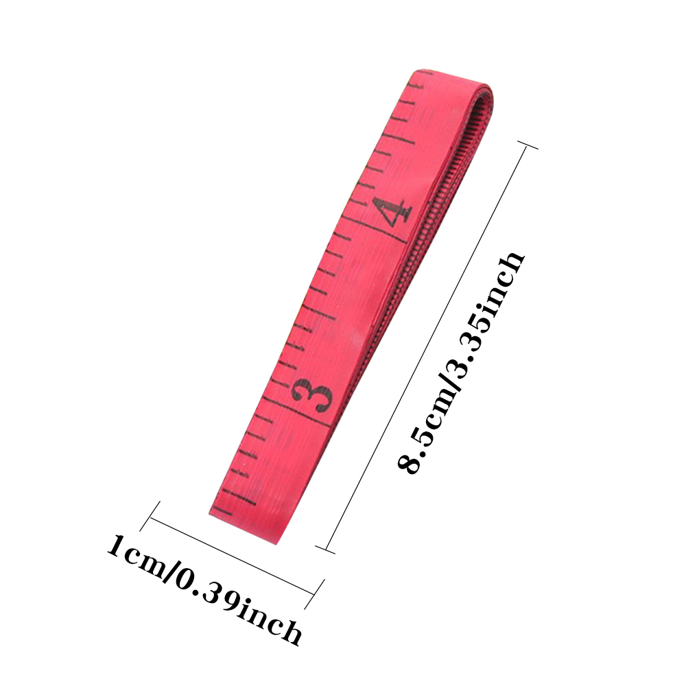 Pita Ukur Merah Dua Sisi 150cm - Sewing Gauge Ruler ulasan dan harga